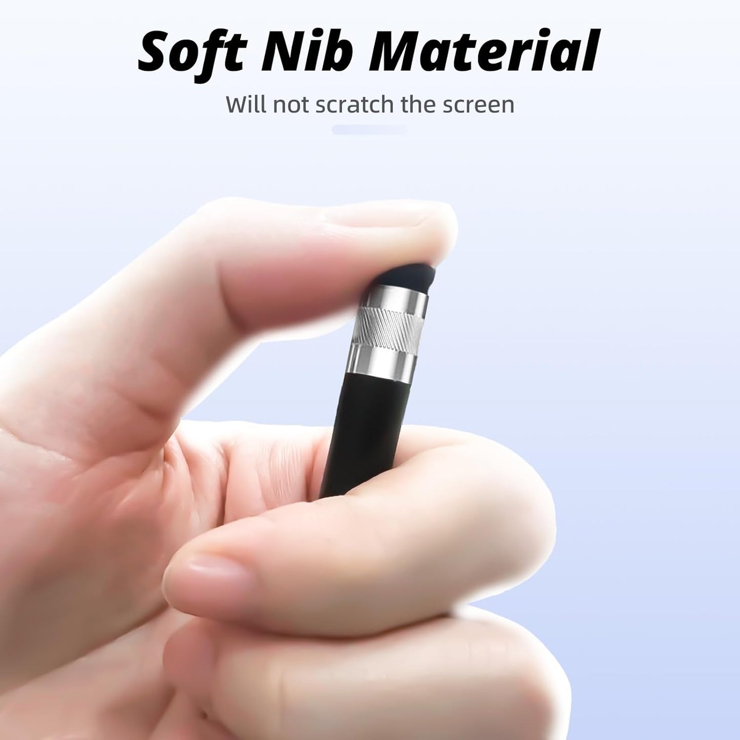 Rubber Tips for Stylus Pens (15 Pair, 0.2'' & 0.28'') Replacement nibs for Touch Screen Pen,Soft,No Scratches,Universal Stylus Ends
