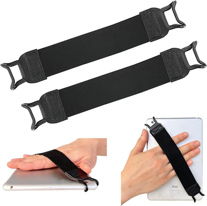 2 Pack Tablet Hand Strap, Versatile Lightweight Finger Grip for 9-11 Inch Tablet, Kindle, iPad Pro/Air