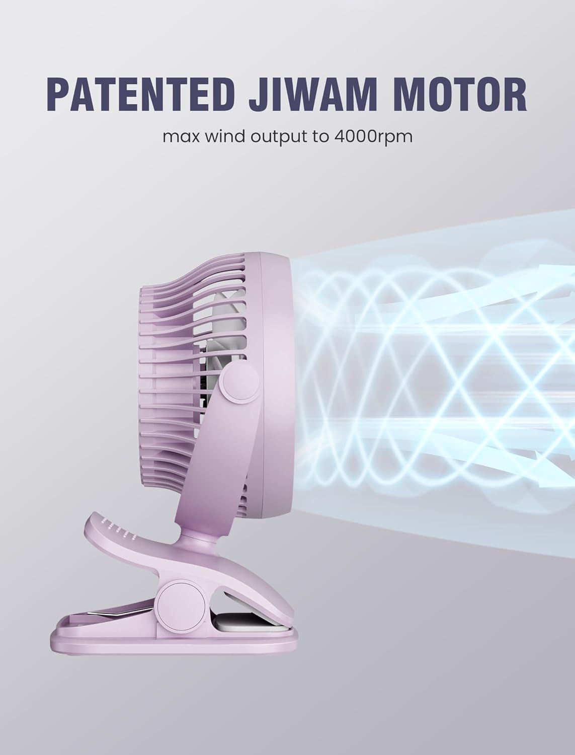 Shinebella AA Battery Powered Clip on Fan with 4-Speed, 5’’ Small Desk Fan with Aroma Function, USB Powered, 360°Rotation, Ultra Quiet, for Golf Cart, Stroller, Bedroom,Car(Batteries Not Included)