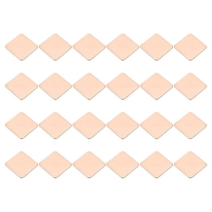 PATIKIL Copper Heatsink Pad Shims, 24 Pcs 20x20x1.2mm Copper Pad Shim IC Chipset GPU CPU Thermal Heatsink for Cooling Laptop Desktop Computer