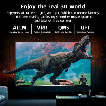 8K HDMI Fiber Optic Cable 100ft, 4K120 8K@60Hz HDMI 2.1 Cable, 48Gbps Ultra High Speed Slim HDMI Optical Audio Cable HDMI Cord, eARC HDR10 HDCP 2.2 Compatible with PS5 Xbox TV Projector