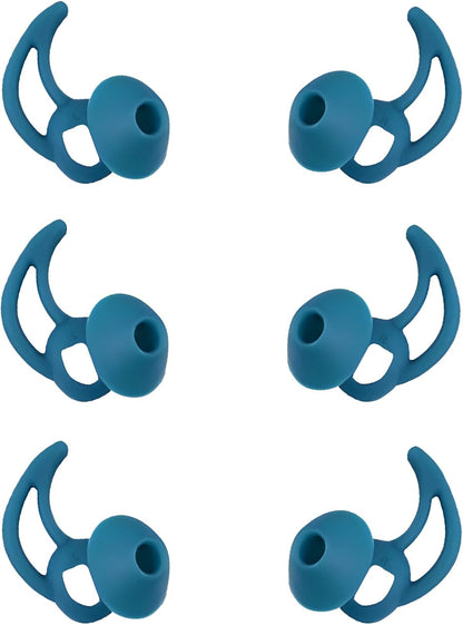 Earbud Pads Replacement Silicone Ear Bud Tips Eartips Compatible with Bose Quietcomfort and Sport Headphone Rubber Tips Earbud Covers Small 3 Pairs