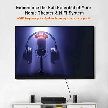 CableCreation 50FT Digital Fiber Optical TosLink Cable Gold Plated for Home Theater, Sound Bar, TV, PS4, Xbox, VD/CD Player,Blu-ray Players,Game Console& More,Black