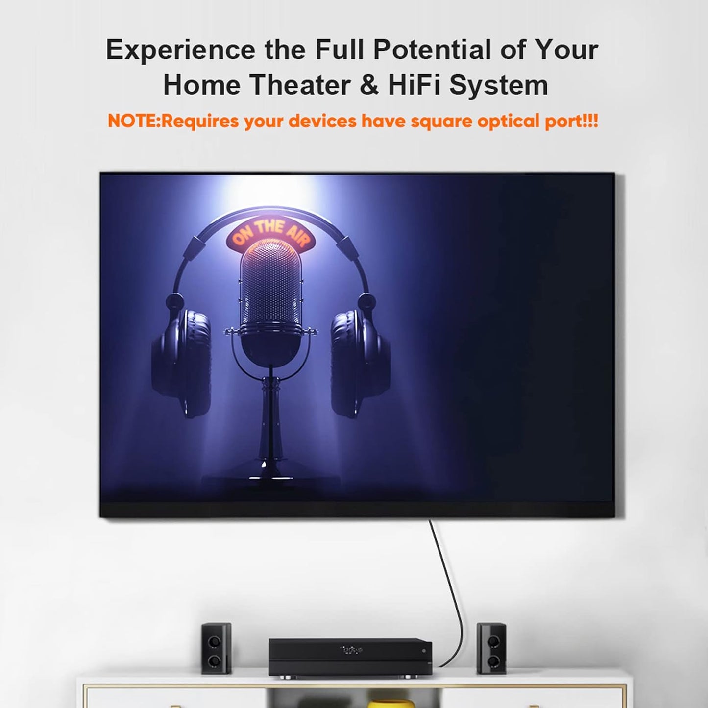 CableCreation Digital Optical Audio Cable 6 Feet, Fiber Optical Toslink Cable for Home Theater, Sound Bar, TV, PS4, Xbox, VD/CD Player, Blu-ray Players,Game Console & More, 1.8M