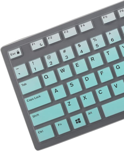 Keyboard Cover Skin for Dell KM636 KB216 KB216t KB216d KB216p Wired & Wireless Keyboard, Dell Optiplex 5250 3050 3240 5460 7450 7050, Dell Inspiron Desktop 24" 27" 5400 5490 7700 7790 3475 3670 3477