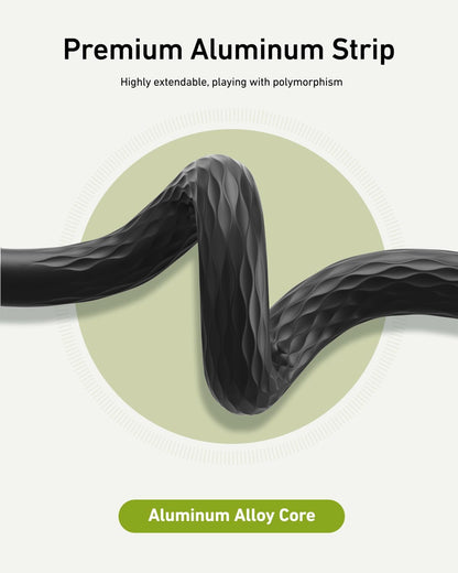 TELESIN Magnetic Flexible Tripod for iPhone, Mini Bendable Tripod Phone Stand for Magsafe Stroller Treadmill Tube Motorcycle Arm Phone Holder Selfie Stick for Video Recording for Phones Action Camera