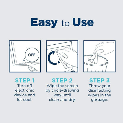 Tech Armor Cleaning Wipes - Screen Wipes for TV Screen, Computer Screen, for Laptop, Phone, Ipad - Computer Electronic kit - 100 Wipes