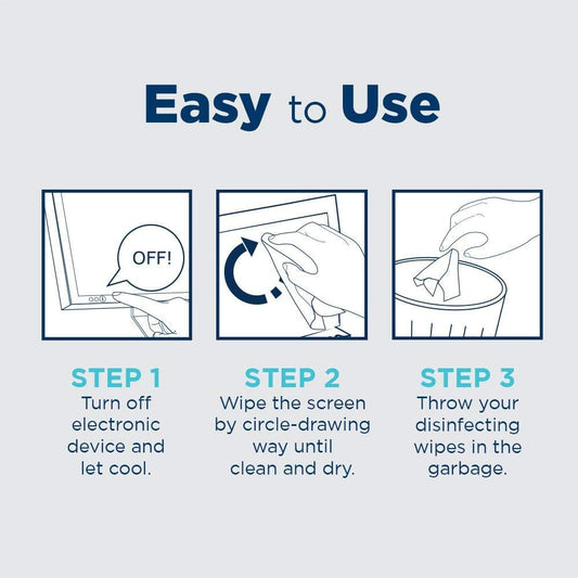 Tech Armor Cleaning Wipes - Screen Wipes for TV Screen, Computer Screen, for Laptop, Phone, Ipad - Computer Electronic kit - 100 Wipes