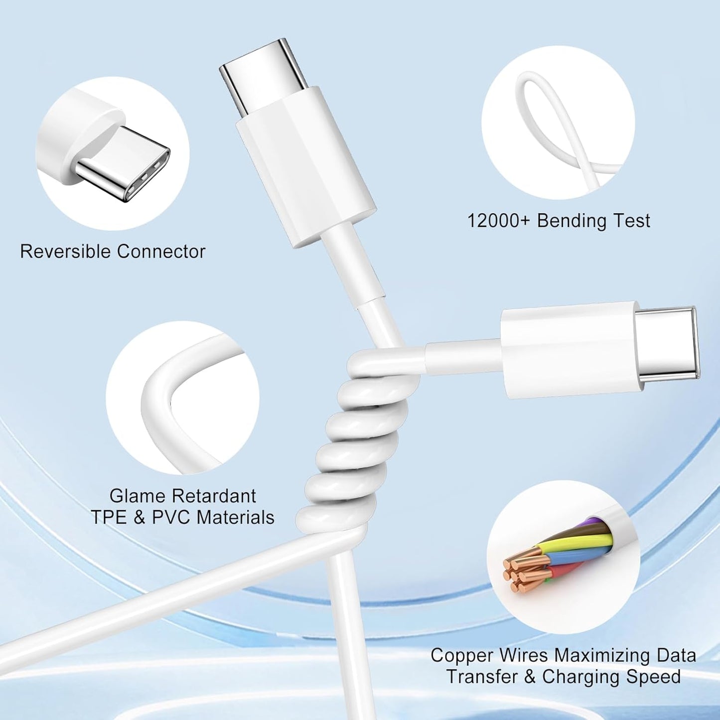 iPhone 16 15 Charger Fast Charging Block,Dual Port USB A/C Charger Adapter Plug,2Pack Quick Double USB A/C Wall Power Plug,6FT USBC to C Cable for iPhone 16 ProMax/16 Pro/16 Plus/15 ProMax/15/iPad Pro