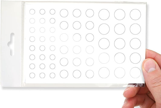 BLOCKED Stackable Webcam/Camera Vinyl Covers | 57 Low-Tack Restickable Webcam Sticker | Multiple Sizes | White 57-Pack (Ultra Glossy)