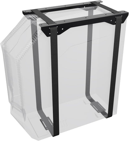 Suptek Uiversal PC Wall Mount,Computer Case CPU Holder Under-Desk PC Holder Adjustable Straps and Steel Bracket,ZJJ004