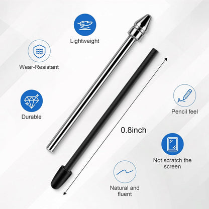 No Wore Out Titanium Alloy Replacement Fine Tips 1 Pcs & 10 Pcs Soft Felt Nibs Combo Set fit for Kindle Scribe Basic and Premium Pens Digital Pen, Smooth Ballpoint Note Taking Backup Nibs