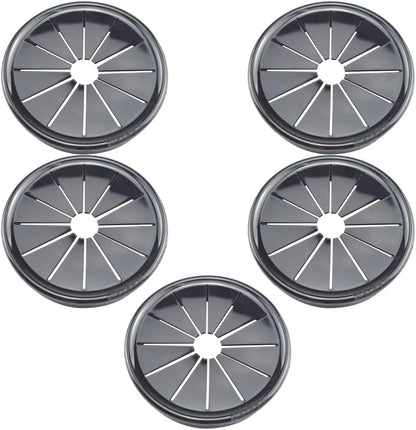 2 Inch Cable Grommets Petal-Shaped Buckle Type Wire Hole Cover for Cord Management and Protection of Cabinet (49.5mm, 5PCS)