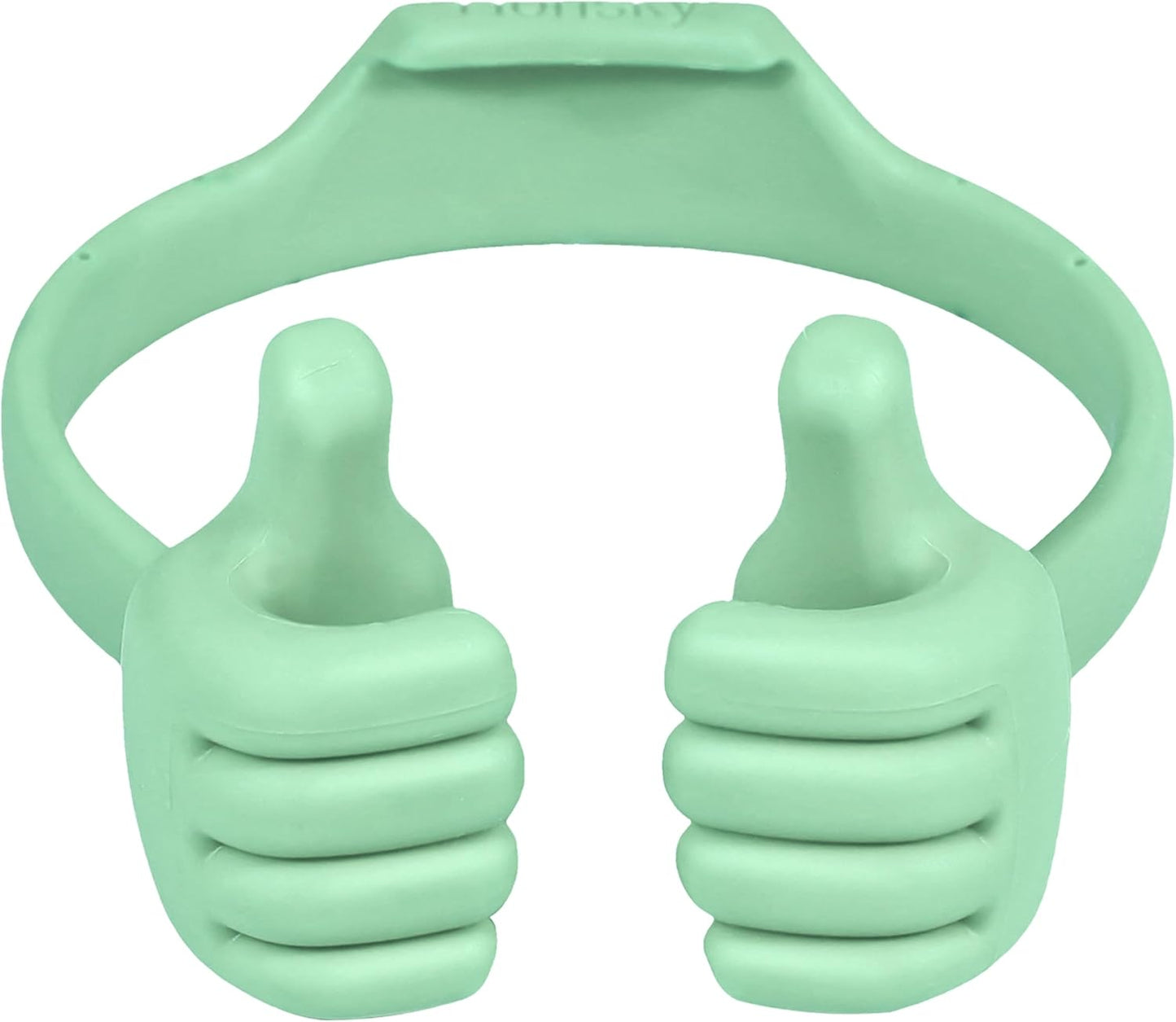 Honsky Thumbs up Cell Phone Stand,Stocking Stuffers Idea,Ok Stand Tablet Stand Cradle for Desk,Smartphone Cellphone Mobile Phone Tablets - Universal Adjustable Flexible - Light Green