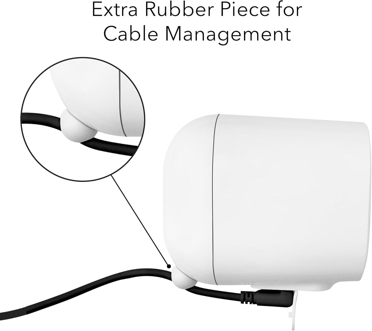 Wasserstein Solar Panel Compatible with Arlo Essential 2K Outdoor Security Camera (2nd Gen) / XL (2nd Gen) & Essential Spotlight (Camera NOT Included) - (1-Pack, Black)