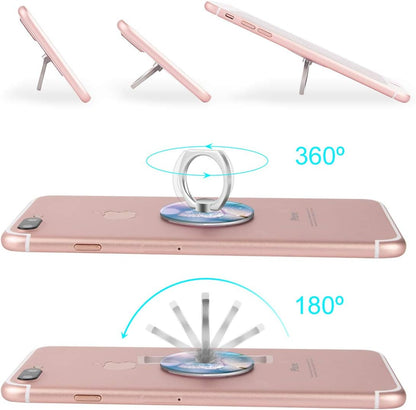 Bonoma Phone Ring Holder, 3 Pack Beach Flowers Butterfly Universal Finger Ring Stand Grip Kickstand Compatible with Smartphones and Tablets