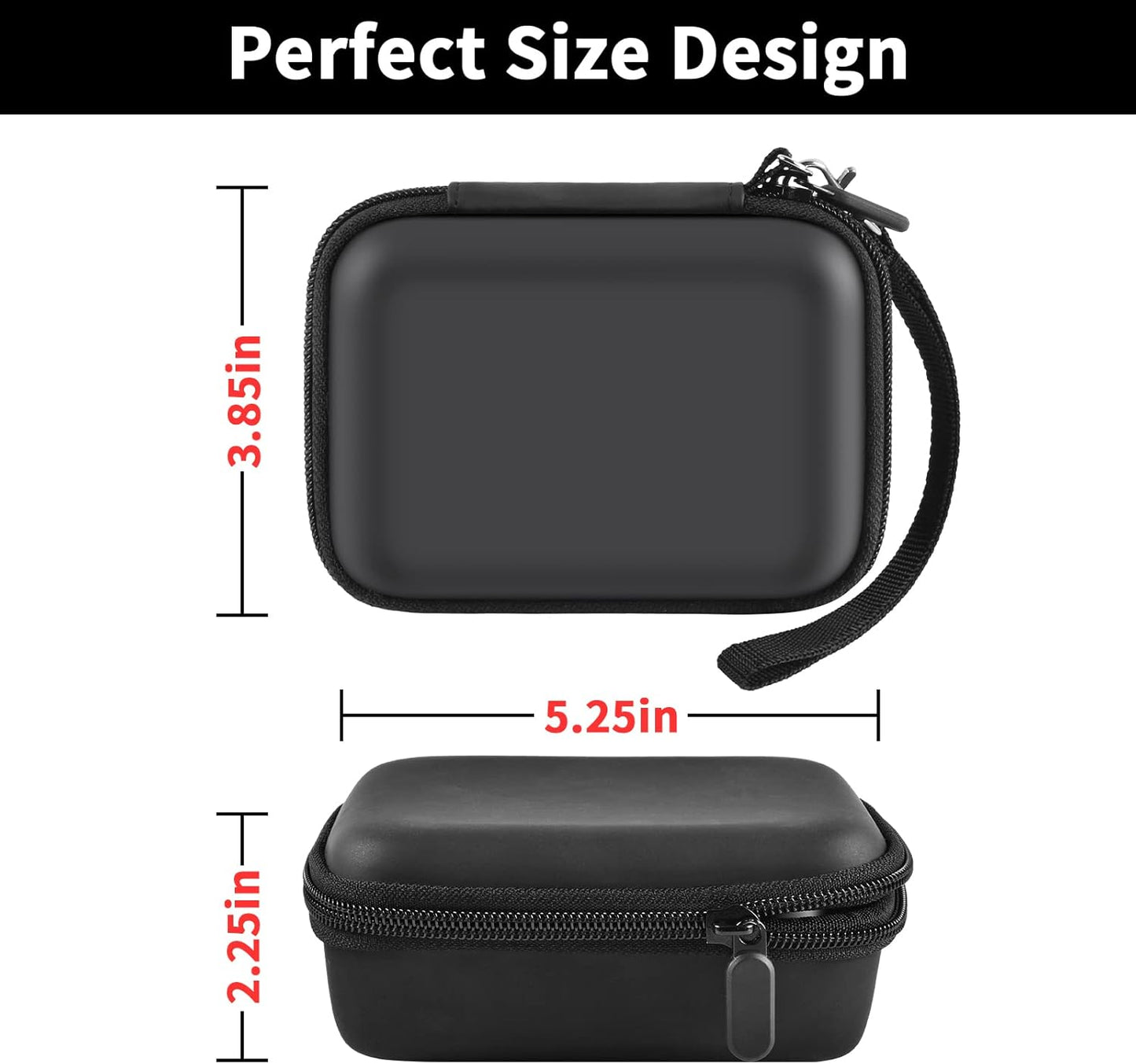 Portable Charger Power Bank Case for 2PCS Swyop/for Feob/for Charmast/for JEJILL/for LanLuk/for VEGER/for iWALK/for Taegila/for Kuulaa and More Small Charging Battery Pack - Bag Only (Black)