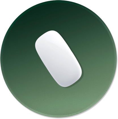 ITNRSIIET Mouse Pad Non-Slip Rubber Base Smooth Surface Stitched Edges Waterproof Durable Compatible with All Mice for Office & Gaming, Desk Accessory, Diameter 8.7 inch, Forest Gradient