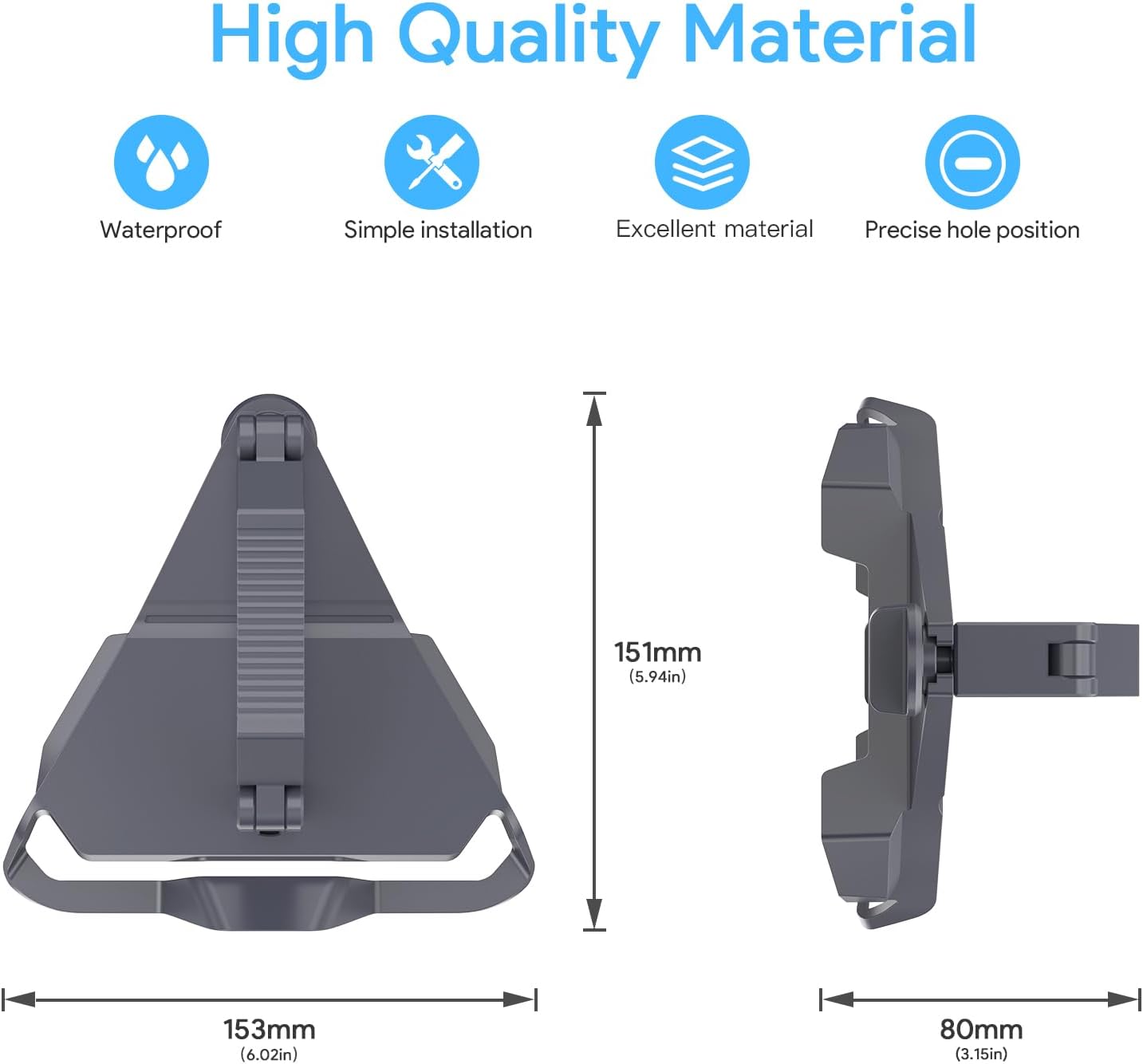 XLTTYWL Starlink Mini Mount, 0.47''-1.89'' Anti-Rust Mimi Starlinks Roof Rack Mount for Accessories Star Link Mini Dishy, Fits Star Link Mimi Standard Pole RV,Caravans,Van Mobility