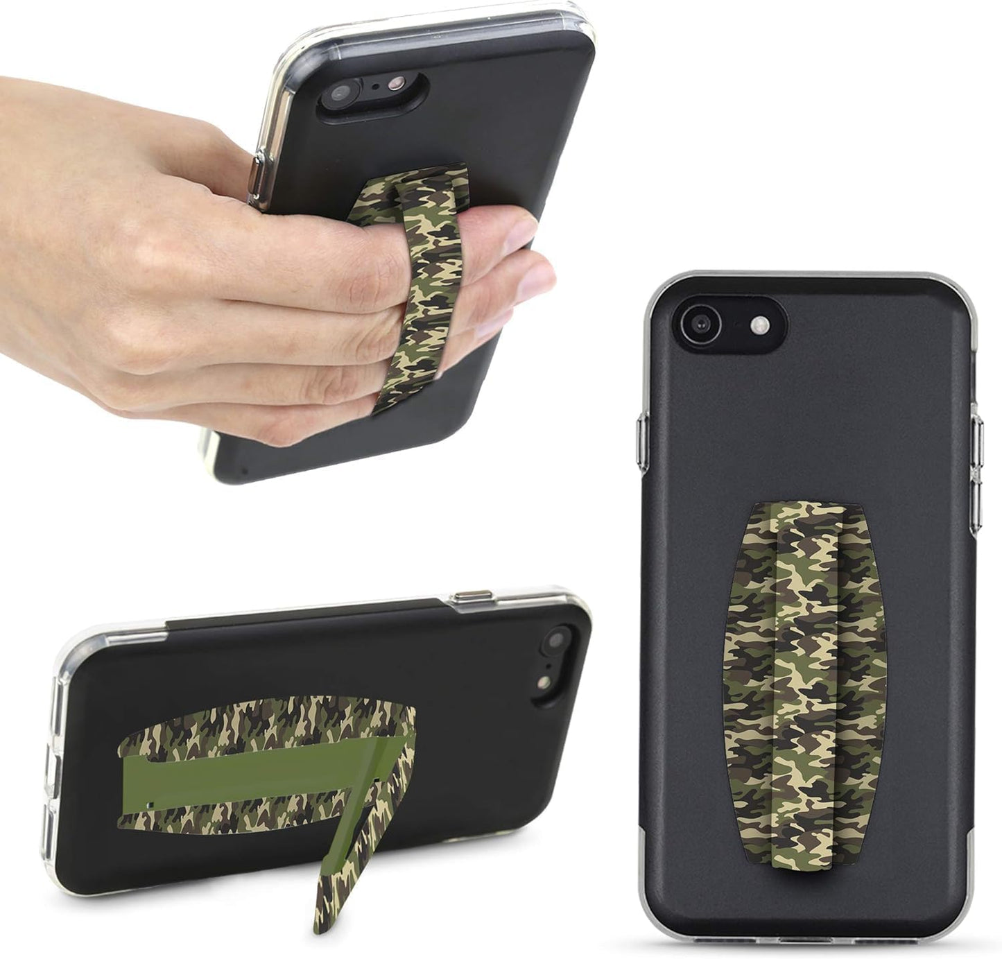 Gear Beast Universal Cell Phone Grip - Ultra Slim Elastic Finger Holder & Phone Stand