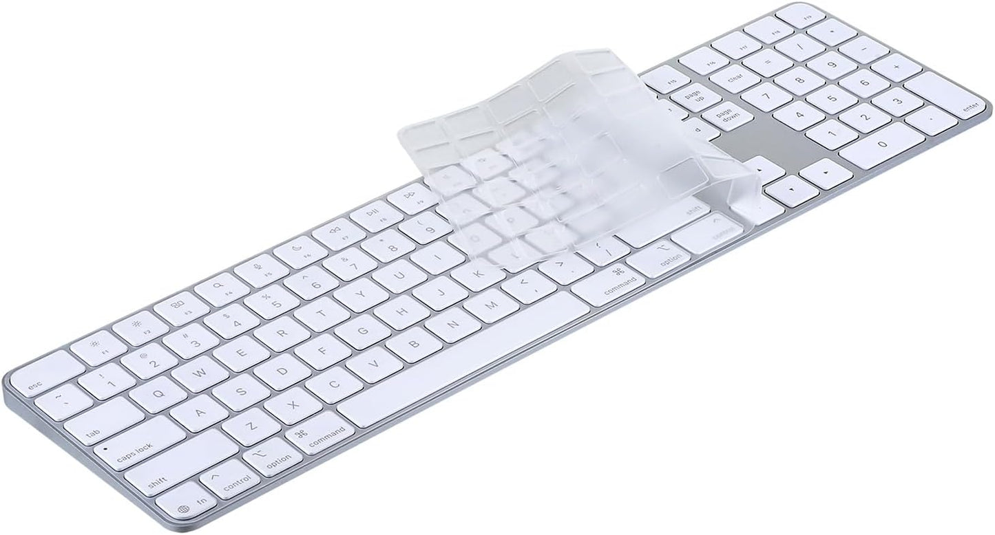 Keyboard Cover for 2024 M4 iMac Magic Keyboard (Model A3119, Touch ID, with Numeric Key) - Ultra Thin, Protective and Clear Keyboard Cover Protector Skin
