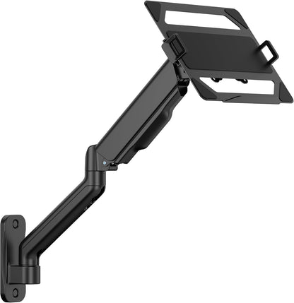CondoMounts Laptop Wall Mount | Spring-Assisted Arm for 17"–32" Screens, Free-Tilting VESA Laptop Holder, Space-Saving Design, Heavy-Duty Build, Matte Black Finish, Easy DIY Installation