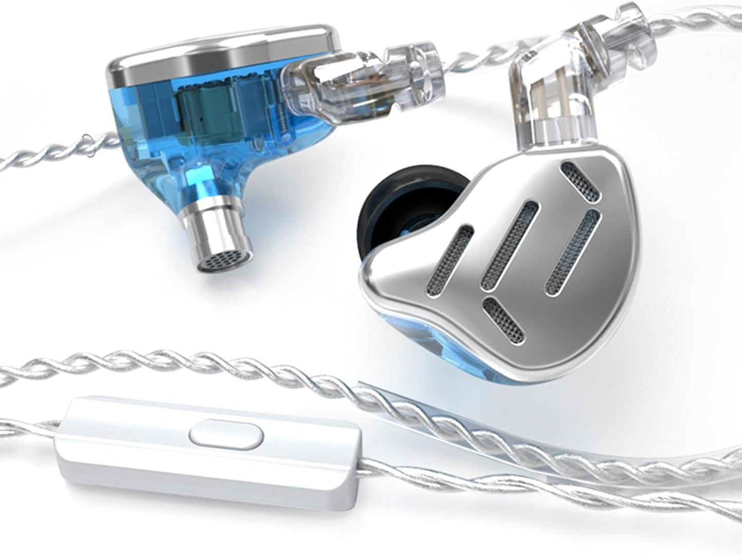 CCA KZ Zax in Ear Monitor Headphones 16 Units 7BA 1DD Hybrid Drivers HiFi IEM Earphones High Clarity Metal Gaming Earbuds with 2 Pin Detachable Cable