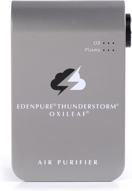EdenPURE Thunderstorm III Air Purifier – Small Plug-In Ozone Generator & Ionizer – Eliminates Odors, Pet Smells, Smoke, Mold – Filter-Free Portable Cleaner for Home, Travel, Car, Office Use