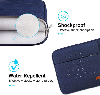 Lacdo Laptop Sleeve Case for 16 inch New MacBook Pro M4/M3/M2/M1 Pro/Max A3403 A3186 A2991 A2780 A2485 A2141 2024-2019 | 15 inch Microsoft Surface Laptop 7th Copilot+PC, 6 5 4 3 Computer Bag, Blue