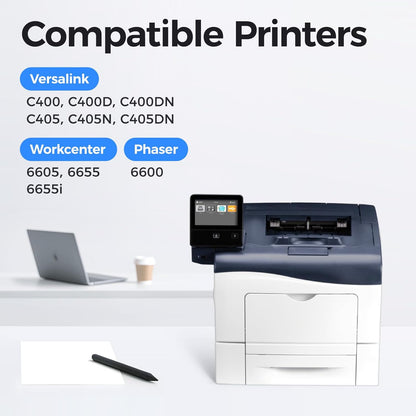 C400 C405 Drum Unit 108R01121 Imaging Drum (Black Cyan Magenta Yellow 4-Pack) Replacement for Xerox Versalink C400 C400D C400DN C405 C405N C405DN Phaser 6600 Workcenter 6605 6655 6655i Color Printer