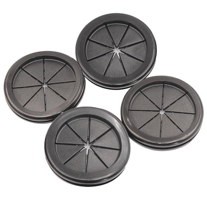 Rubber Grommets for Wiring, 2-3/8 Inch Drill Hole, 2-1/16 Inch ID, Firewall Grommets Automotive Cable Cords Hoses Protection, Double-Sided Rubber Plugs for Round Holes, 4 Pcs, 52x60 mm