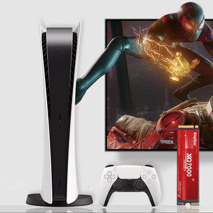 KingSpec XG7000 4TB NVMe SSD PCIe 4.0-7400MB/s Read Speed, 3D TLC NAND M.2 2280 Internal SSD, Compatible with Gaming PC, Laptop, PS5 Console