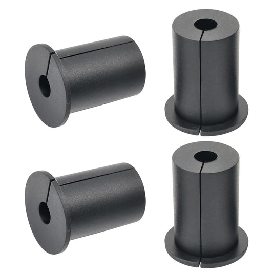 4pc Starlink Cable Grommet 1" Silicone Waterproof Wall Hole Pass Through Split Cable Bushings for TV Wire Ethernet Cord, Starlink Cable Routing Kit Accessories, 38mm/1.5" Ht, Black