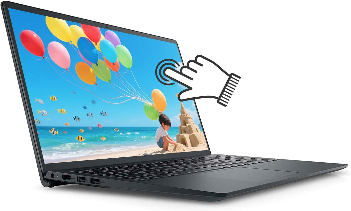 Dell Inspiron 15 3000 Touchscreen Laptop 15.6" FHD (1920x1080) IPS, 13th Gen Intel 10 Cores i5 Processor Up to 4.6GHz, 16GB RAM 1TB SSD, WiFi 6, Copilot, Windows 11