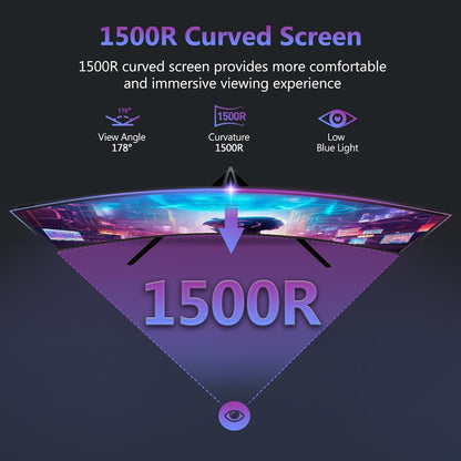 Z-Edge 27 inch Curved Gaming Monitor, FHD 1080P 200Hz 165Hz 144Hz Curved 1500R PC Monitor, MPRT 1ms Monitor, 350nits, 16.7M Colors, UG27 Frameless Bezel, 1X DP 1.4 Ports and 1X HDMI 2.1 Ports