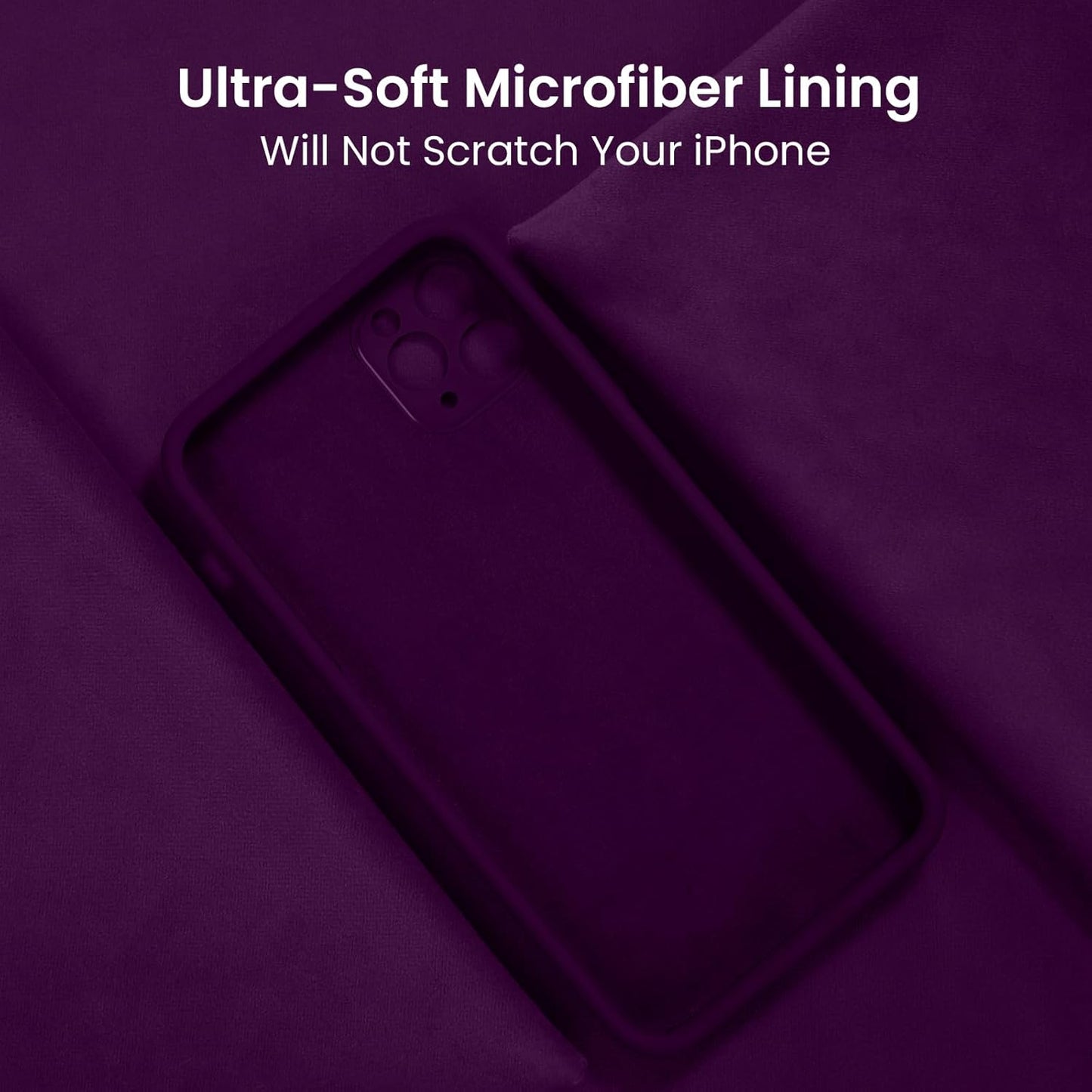 FireNova Designed for iPhone 13 Pro Max Case, Silicone [Camera Protection] Phone Case with [2 Screen Protectors], Soft Anti-Scratch Microfiber Lining Inside, 6.7 inch, Wine Red