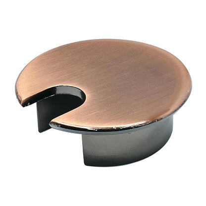 Desk Grommet 1-3/8" (35 mm), Desk Cord Hole Cover, Cable Grommet Metal Zinc Alloy Materilal, Desk Hole Grommet for Office and Home Table Cable, Detachable Cable Cord Organizer (Copper Red 1 Pcs)