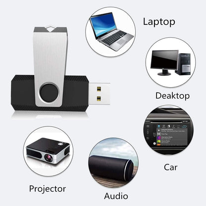 Aiibe 64GB USB Flash Drive 50 Pack - Bulk Thumb Drives, Memory Stick, Zip Drive Multipack, Black