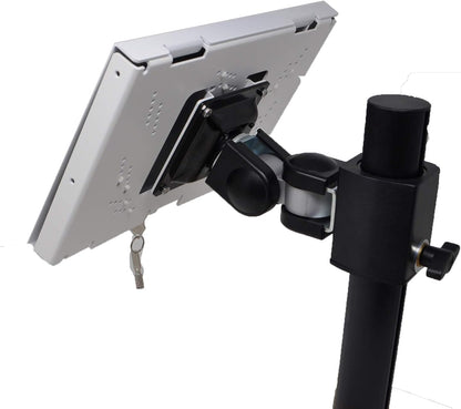 TABcare Locking Security Metal Case for iPad Mini Used as Kiosk, POS, Store, Show Display (White, iPad Mini 4/5)