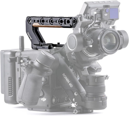 Tilta Top Handle Compatible with DJI Ronin 4D | Additional Grip & Accessory Mounts | 4D Monitor Compatible | Hydra Alien Ready | Lightweight & Durable ES-T09-TH