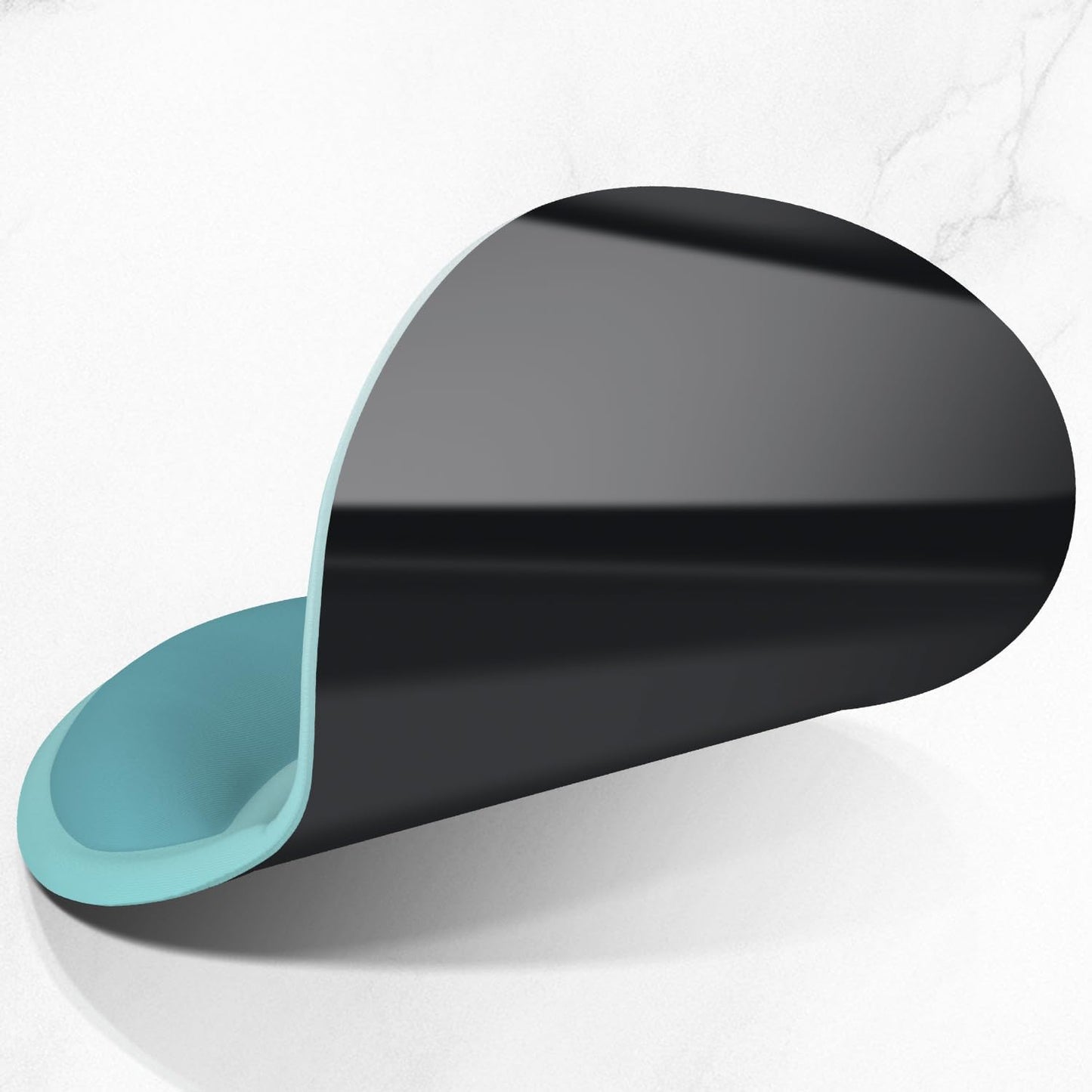 ITNRSIIET Ergonomic Mouse Pad with Comfort Gel Wrist Rest, Non-Slip PU Base, Smooth Textured Surface, Reduces Hand Fatigue & Wrist Pain, 8.7 x 7.2 Inch for Office Gaming Home, Light Green Gradient