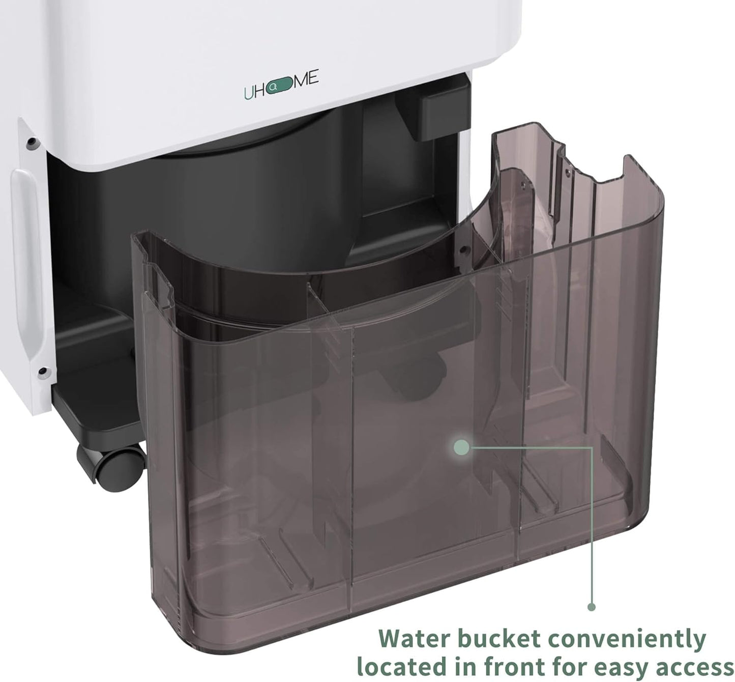 Uhome 30 Pint Dehumidifier - for Basement with Activated Carbon Filter,Ultra Quiet, Humidity Sensor, Auto Shut Off, Continuous Drainage Hose - Ideal Dehumidifiers for Home, 1500 Sq Ft Dehumidifiers