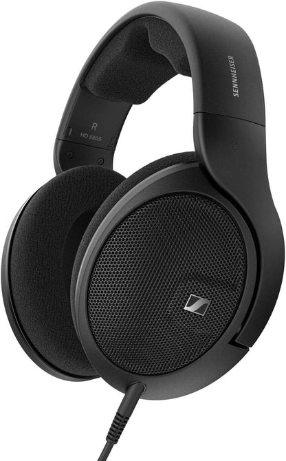 Sennheiser HD 560 S Over-The-Ear Audiophile Headphones - Neutral Frequency Response, E.A.R. Technology for Wide Sound Field, Open-Back Earcups, Detachable Cable, (Black) (HD 560S)