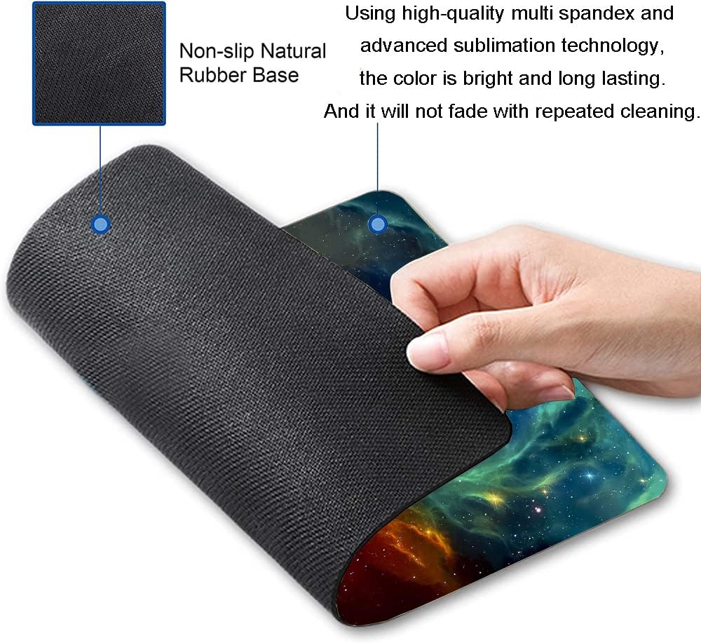 IMAYONDIA Square Galaxy Mouse Mat: Waterproof, Non-Slip, Cool Laptop & Computer Mouse Pad