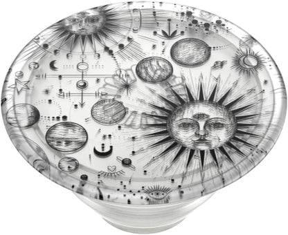 PopSockets Plant-Based Phone Grip with Expanding Kickstand, Adhesive Grip, Eco-Friendly - Cosmic Sun