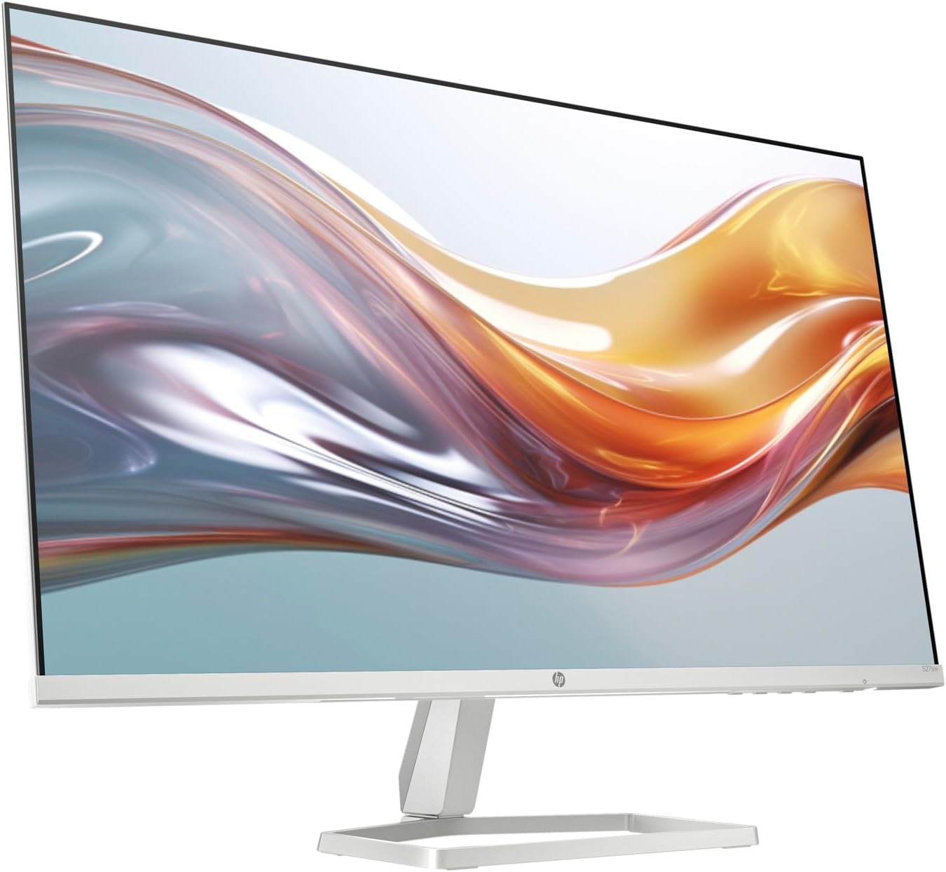 HP Series 5 527sw 27" 300 nits IPS FHD Monitor (Replaces M27FW) Adjustable Tilt, Flicker Free, Anti-Glare, Ultra-Thin, Low-Blue Light Filter, 1x HDMI, White/Silver w/DKZ Hub USB Port Expander