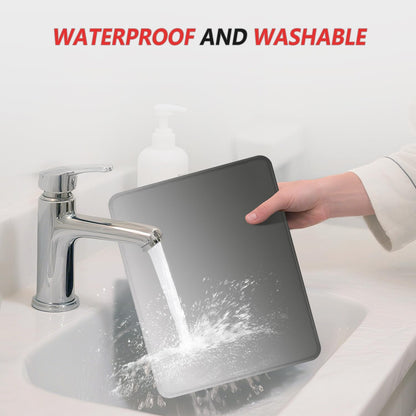 ITNRSIIET Mouse Pad Non-Slip Rubber Base Smooth Surface Stitched Edges Waterproof Durable Compatible with All Mice for Office & Gaming, Desk Accessory, 10.2x8.3x0.12 inch, Ash Gradient