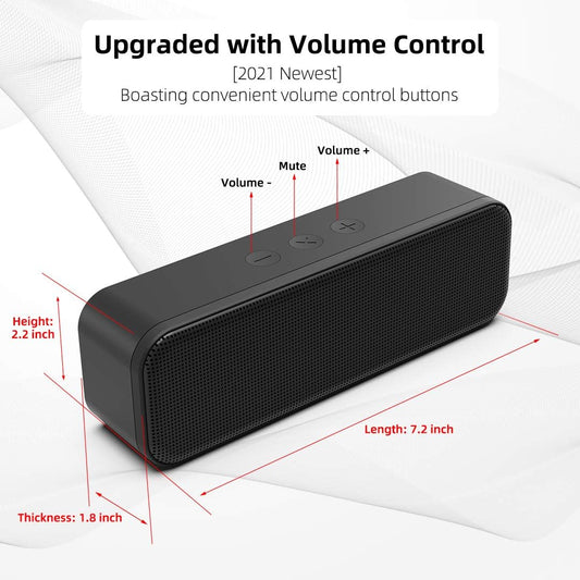 LIELONGREN [Newer] USB Computer Speaker for Desktop, Laptop Speaker, PC Speaker, Small Computer Soundbar with Hi-Quality Sound, Loud Control Volume, Rich Bass