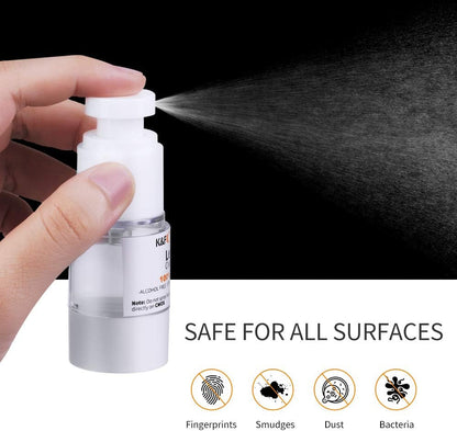 K&F CONCEPT Professional Lens Cleaning Kit for DSLR & Mirrorless Cameras with APS-C/Full-Frame Sensor Cleaning Swabs/Lens Cleaner/Gloves/Camera Blower/Lens Pen Brush/Microfiber Cloths/Carrying Case