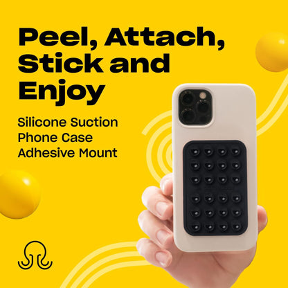 Classic - Silicone Suction Phone Case Adhesive Mount - Hands-Free, Strong Grip Holder for Selfies & Videos - iPhone & Android Compatible - 2.25″ x 3.25″, Darth Vader